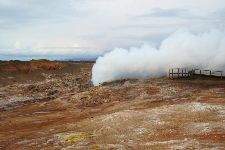 Smoke Reykjanes Iceland