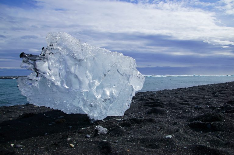 Ice on diamond beach Iceland